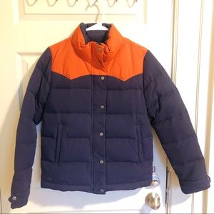 patagonia bivy down jacket size s navy women